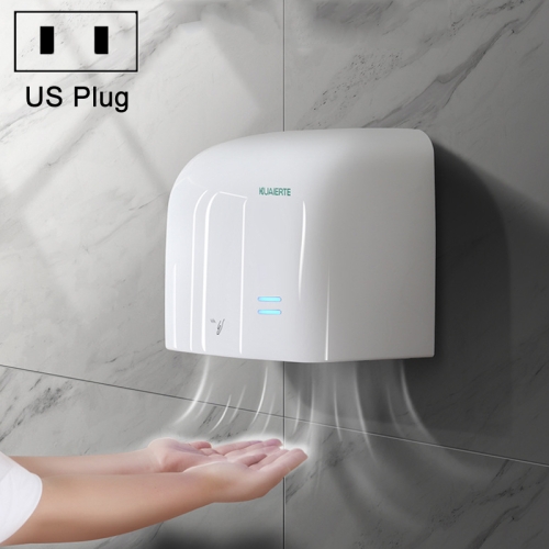 

Kuaierte Intelligent Automatic Induction Hand Washing Dryer, Specification:US Plug(White)