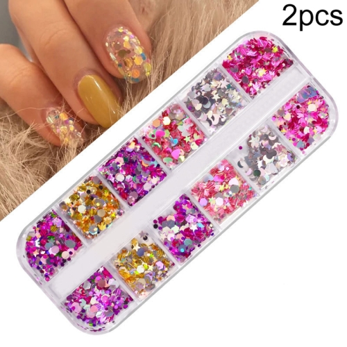 

2 PCS Nail Art Butterfly Laser Symphony Sequins, Specification:03