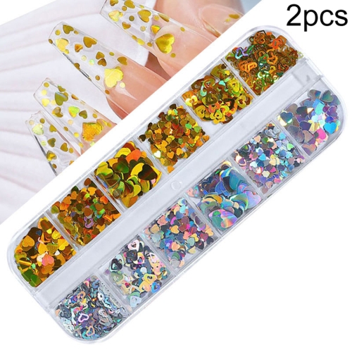 

2 PCS Nail Art Butterfly Laser Symphony Sequins, Specification:07