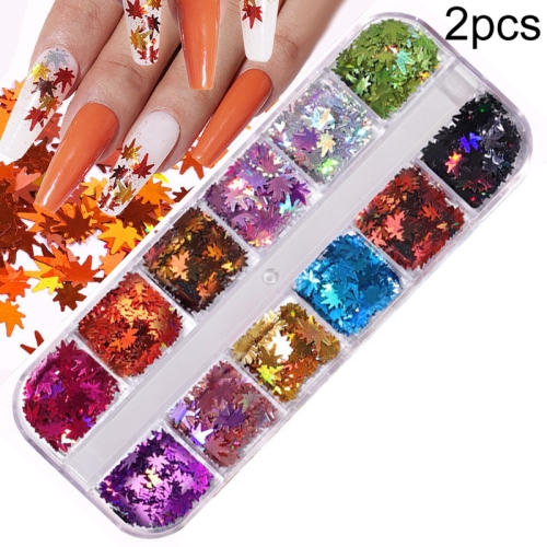 

2 PCS Nail Art Butterfly Laser Symphony Sequins, Specification:15