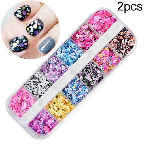 

2 PCS Nail Art Butterfly Laser Symphony Sequins, Specification:28