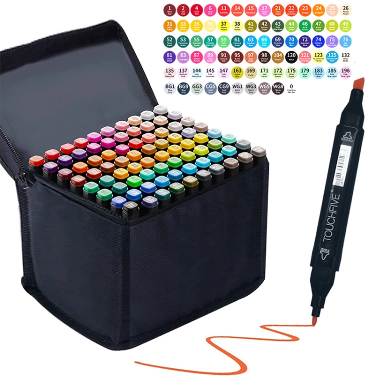 

TouchFIVE Color Art Markers Set Dual Headed Sketch Oily Alcohol Based Animation Manga Markers(80 Animation Set)