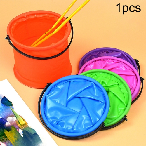 1pcs Folding Bucket Fine Art Painting Pen Washing Bucket Pen Holder Child  Small Fishing Bucket