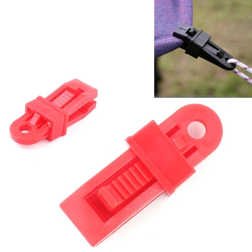 2PCS Outdoor Tent Awning Wind Rope Clamp Camping Plastic Tent Awning Accessories 