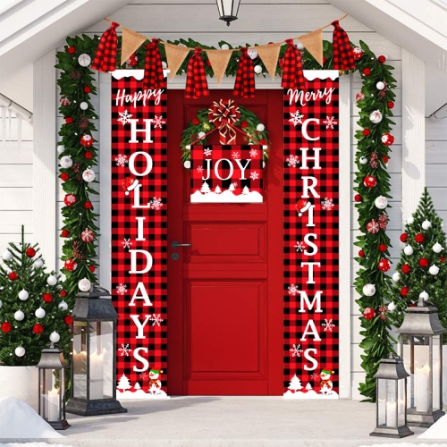Decoración navideña puerta de madera adorno colgante Navidad ladrón mano  decoraciones de pared para el hogar rojo, green2pcs JAMW Sencillez