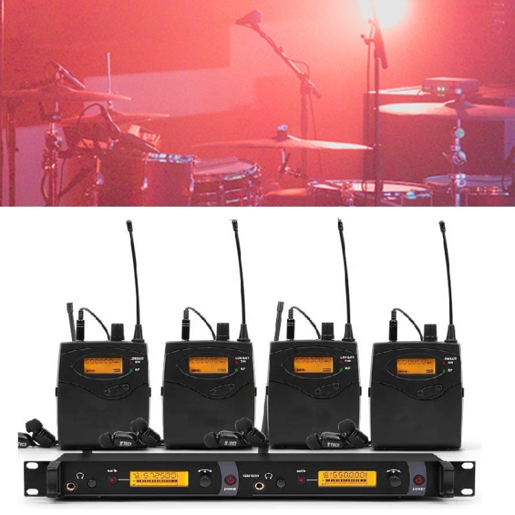 Professional Wireless Stage Ear Return Monitor Singer In-Ear Dual ...