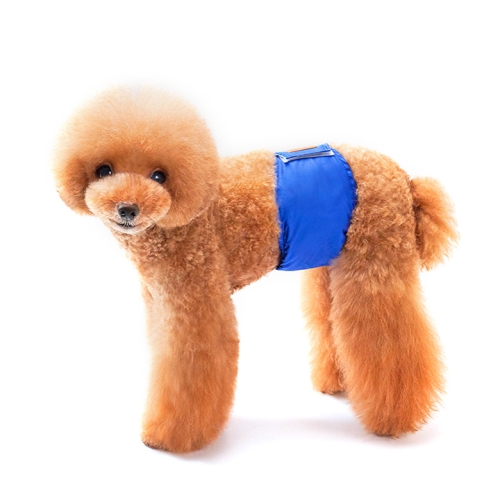 2 шт. Однотонных физиологических штанов для домашних собак-кобелей,вежливые и защищающие от домогательств брюки для щенков, размер: S (синий)