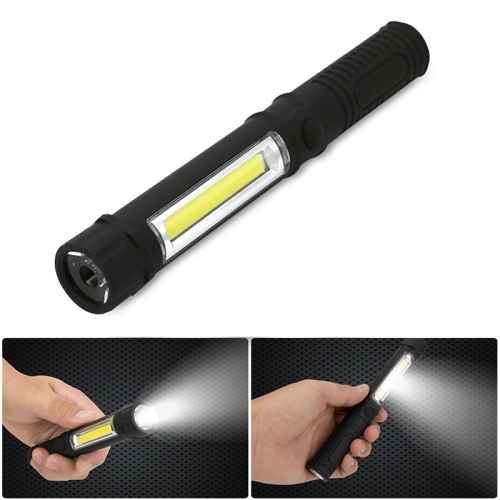 Super Bright COB LED Pocket Pen Light Inspection Work Light Flashlight With Clip 