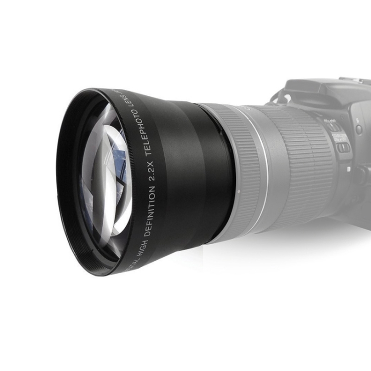 2.2x 72mm HD Telephoto Attachment Lens – Universal Fit, Real Glass Optics By Fittings4you