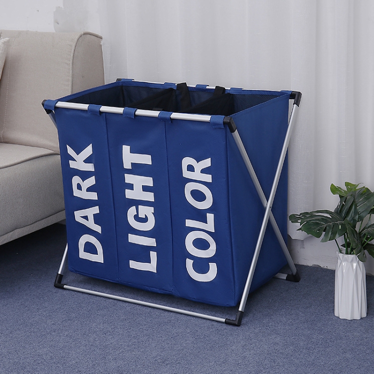 Panier à Linge Pliable 32x32cm - Organisateur Rangement Avec Poignées (Coton De Ramie)