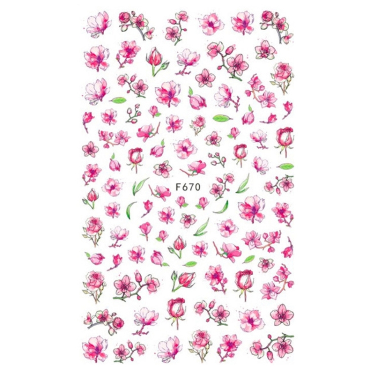 

10pcs 3D Adhesive Butterfly Retro Rose Color Nail Art Sticker(F-670)