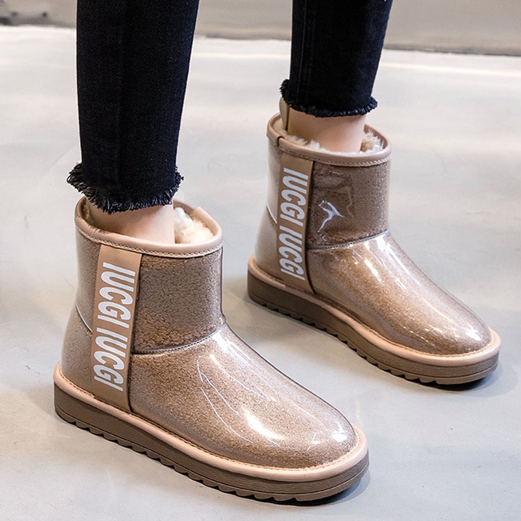 SUNSKY - Botas de nieve para mujer, más botas de algodón de tubo medio  corto y grueso de terciopelo, tamaño: 38 (marrón)