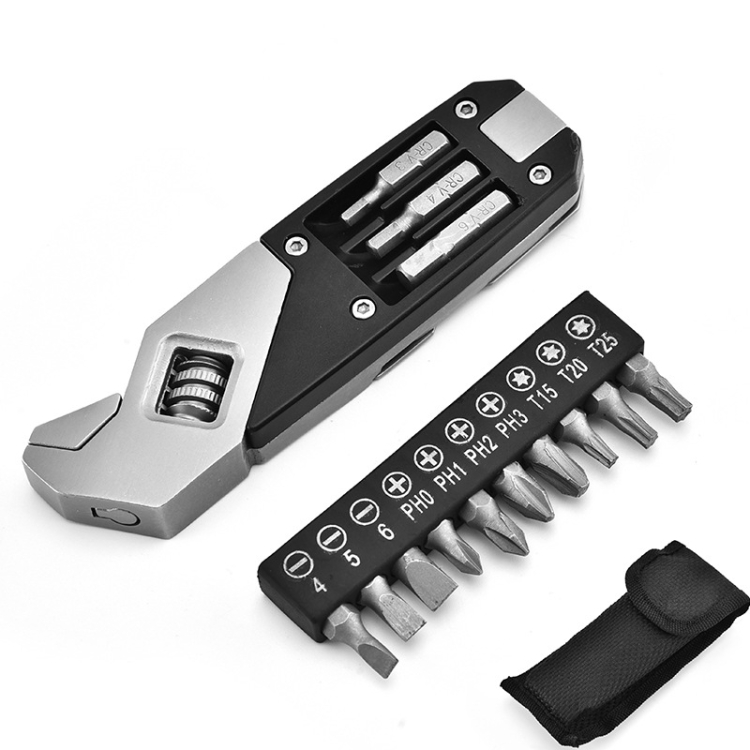 Allen Wrench Function Using Stainless Steel Adjustable Wrench Foldable Allen Wrench Multi-Function ...
