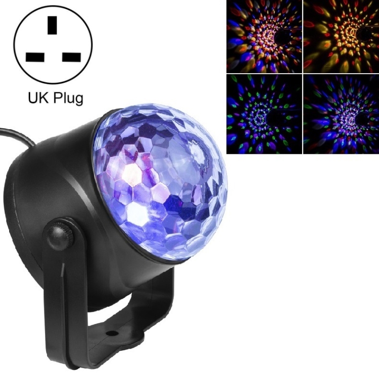 MGY-019 6W รีโมทคอนโทรล LED Crystal Magic Ball Light แสงเลเซอร์หมุนได้ ...