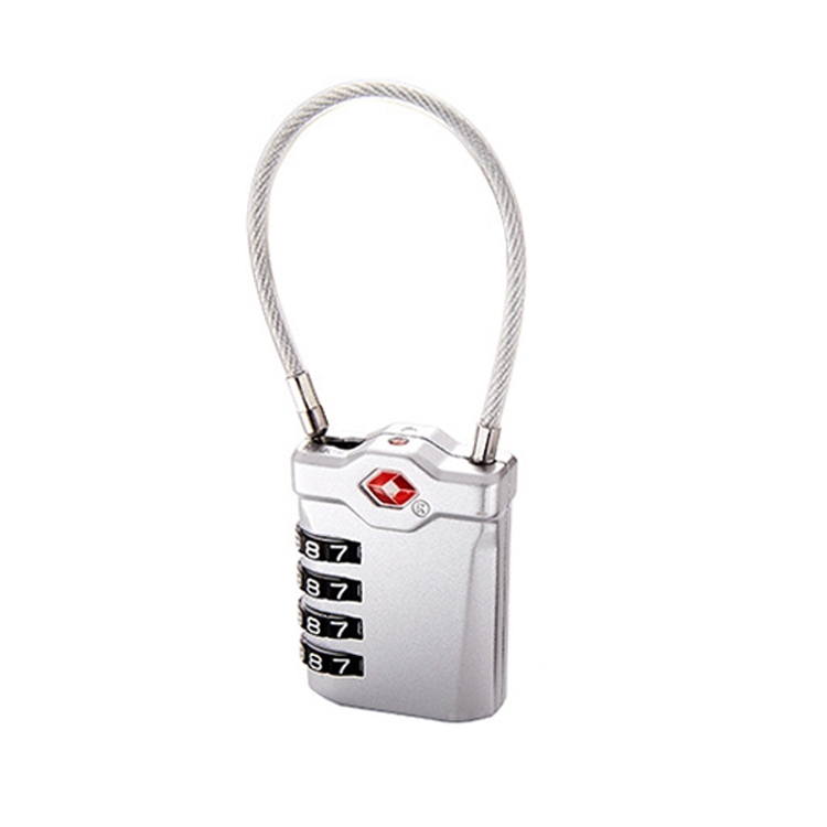 Cadenas à Chiffres Métal Mini 3 Chiffres - Rouge - Pour Valise/Bagage