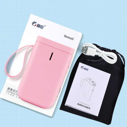 Stampante termica per etichette NIIMBOT D11 Stampante portatile portatile  per etichette Bluetooth, modello: D11 Pink Standard
