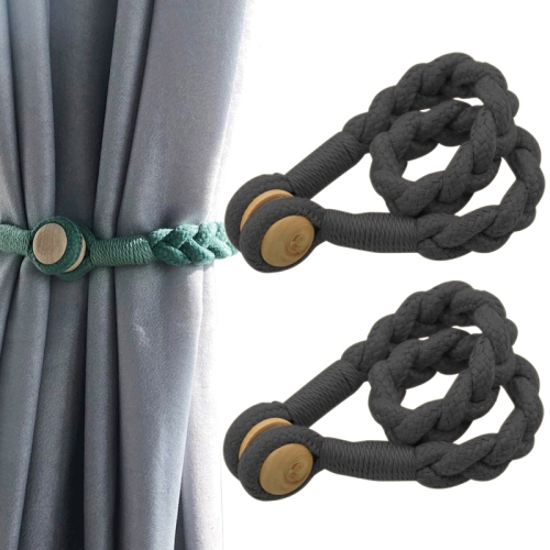 2024,2pcs Magnetic Curtain Tie Backs Pair Magnetic Curtain Tiebacks  Tiebacks For Curtains Curtain Clips Rope Back Curtain Holder Buckles For  Home Wind