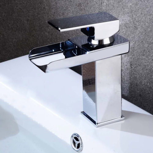 Robinet de bassin à trou unique d'évier carré de robinet à large bouche,  spécification: HT