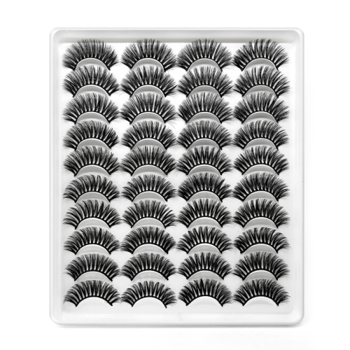 

20 Pairs Of Thick False Eyelashes Handmade 3D False Eyelashes, Specification: 20-10