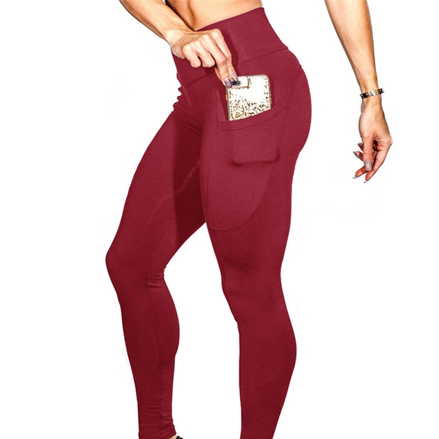 Yoga Pants With Pockets Women Sport 