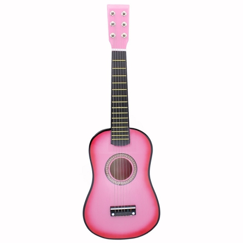 23 pouces guitare débutant enfants pratique guitare jouet instrument de  musique (rose)