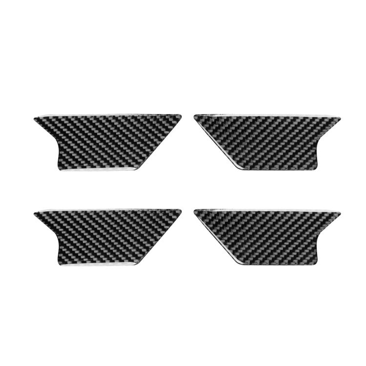 

For Volkswagen Magotan / CC 3pcs /Set Left Hand Drive Inner Door Handle Trim Stickers(Black)