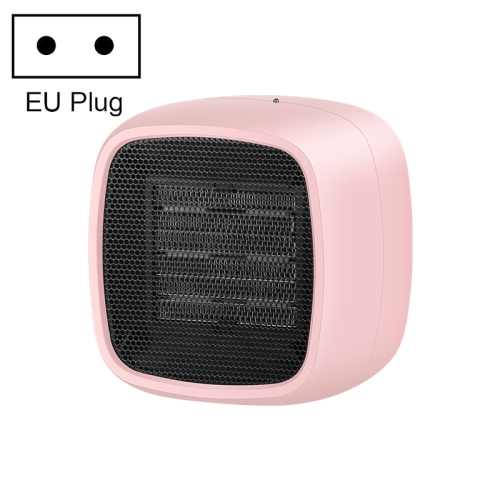 

Home Desktop Mini Portable PTC Dumping Power-off Heater, Specification:EU Plug(Pink)