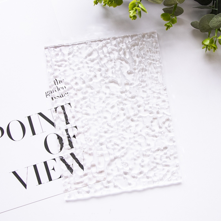 

15 x 20cm Acrylic Texture Background Board Photo Props Background Decorative Geometric Ornaments(Water Ripple)