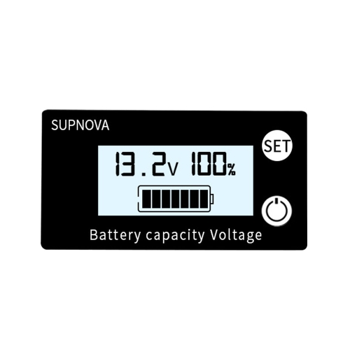 

SUPNOVA DC 8-100V Battery Capacity Indicator Voltmeter Voltage Gauge,Style: White