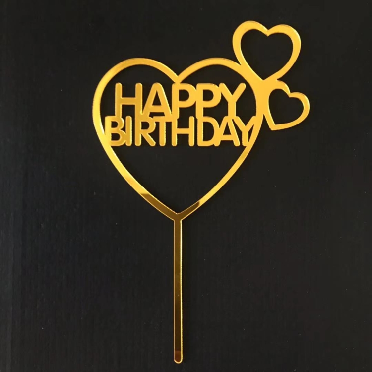 10 PCS Acrylic Birthday Cake Insert Card Manufacturer New Birthday ...