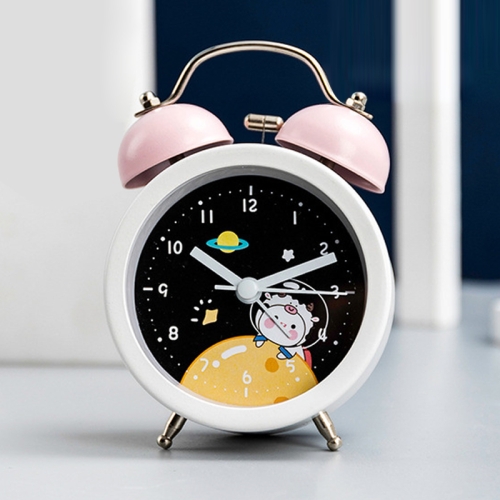 Orologio da comodino multifunzionale con sveglia ad alto volume per bambini,  colore: Blue Space Cow