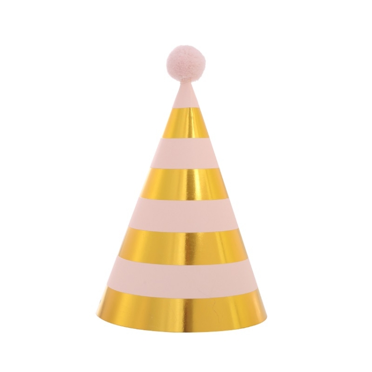SUNSKY - 20 pezzi Cappello di compleanno con pallina di pelliccia con  paillettes Forniture per feste di compleanno Cappello di carta da vestire,  Colore: n. 9 Rosa