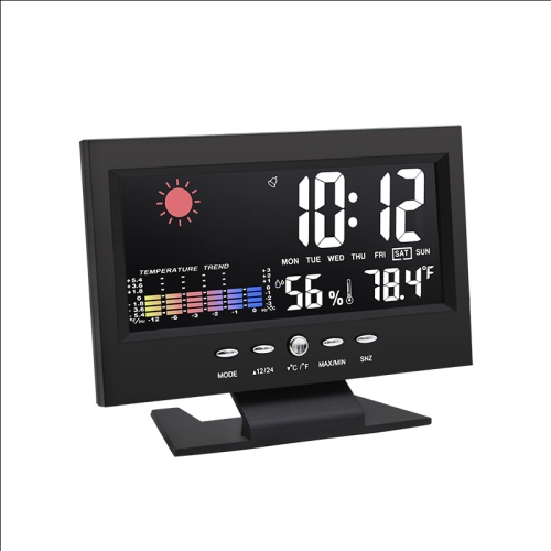 8082T Weather Forecast Clock LED Color Screen Perpetual Calendar
