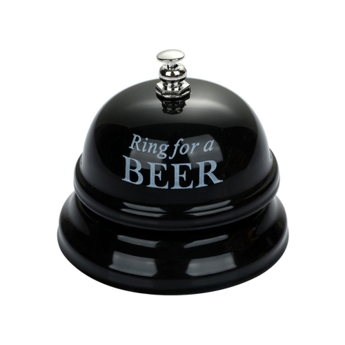 

Bar Counter Dishes Ring Bell Pendant Brass Bell Meal Bell(Black Letters)