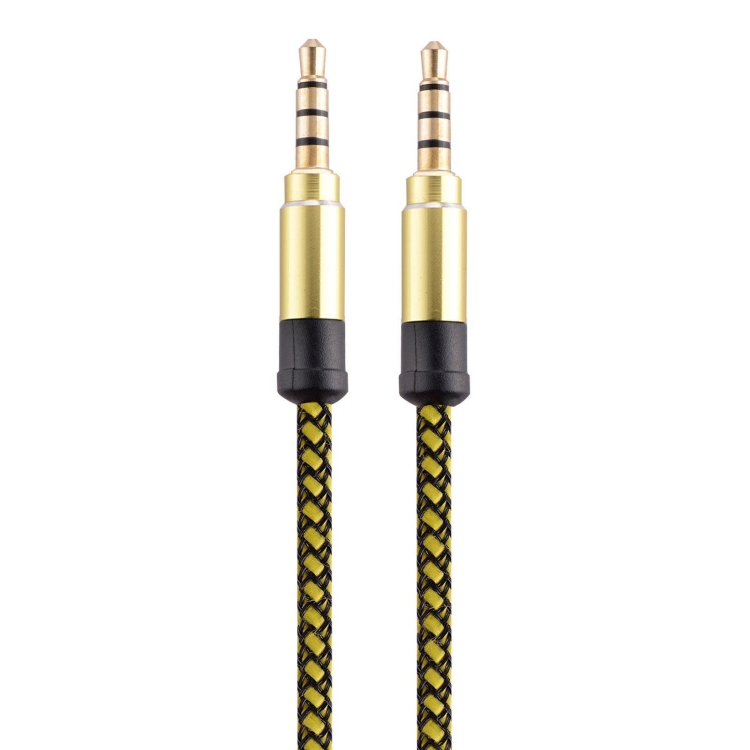 

3.5mm Male To Male Car Stereo Gold-Plated Jack AUX Audio Cable For 3.5mm AUX Standard Digital Devices, Length: 3m(Yellow)