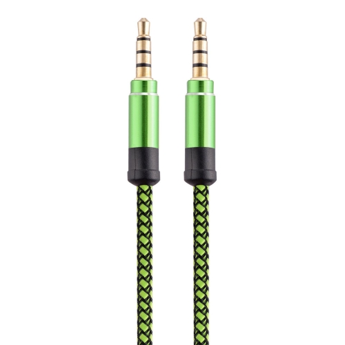 

3.5mm Male To Male Car Stereo Gold-Plated Jack AUX Audio Cable For 3.5mm AUX Standard Digital Devices, Length: 3m(Green)