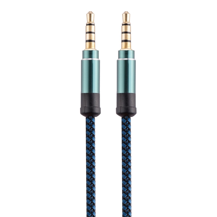 

3.5mm Male To Male Car Stereo Gold-Plated Jack AUX Audio Cable For 3.5mm AUX Standard Digital Devices, Length: 3m(Blue)