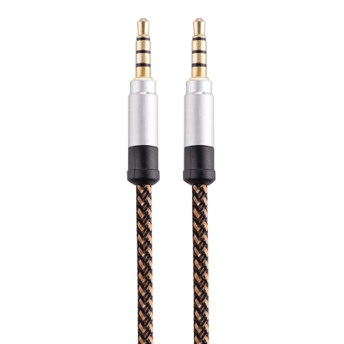 

3.5mm Male To Male Car Stereo Gold-Plated Jack AUX Audio Cable For 3.5mm AUX Standard Digital Devices, Length: 3m(Brown)