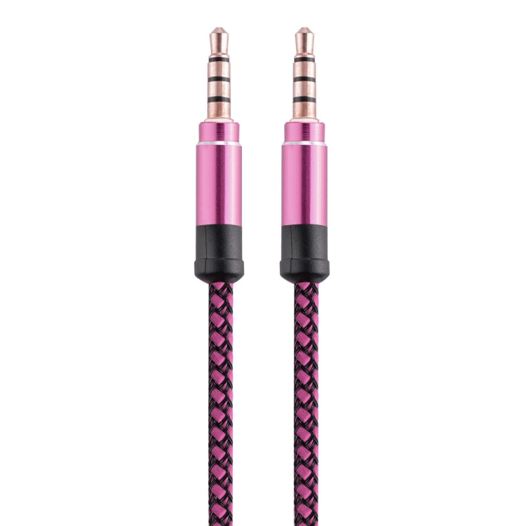 

3.5mm Male To Male Car Stereo Gold-Plated Jack AUX Audio Cable For 3.5mm AUX Standard Digital Devices, Length: 1.5m(Purple)