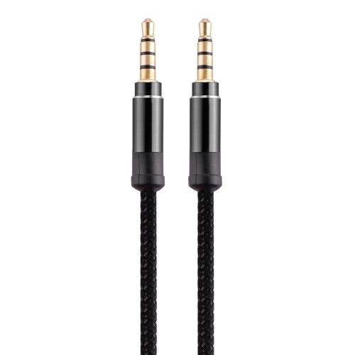 

3.5mm Male To Male Car Stereo Gold-Plated Jack AUX Audio Cable For 3.5mm AUX Standard Digital Devices, Length: 1.5m(Black)