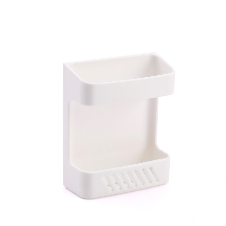 

8 PCS Wall-Mounted Remote Control Storage Box Household Multi-Function Rack(White)