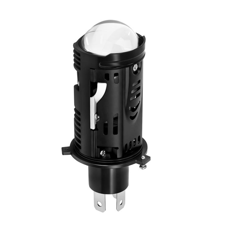 

48W High-power LED Spotlight H4 Car Headlight With Solenoid Valve(Black)