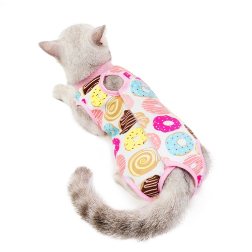 

Female Cat Breathable And Anti-Licking Sterilization Clothing, Size: L(Donut)