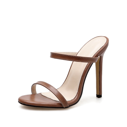 Sandali con tacco alto da donna Sandali sexy sexy taglia 35 marrone