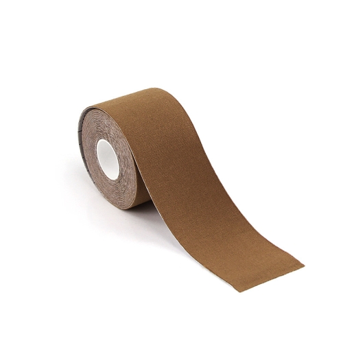 

2 PCS Chest Stickers Sports Tape Muscle Stickers Elastic Fabric Nipple Stickers, Specification: 5cm x 5m(Brown)