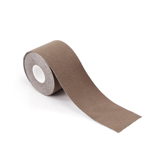 

2 PCS Chest Stickers Sports Tape Muscle Stickers Elastic Fabric Nipple Stickers, Specification: 5cm x 5m(Brown Skin Color)