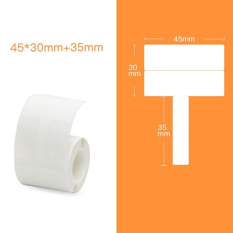 SUNSKY - QR-285A Impresora Pegatina térmica del cable de papel Papel 100  Hoja T Tipo 45 x 30 + 35 (blanco)