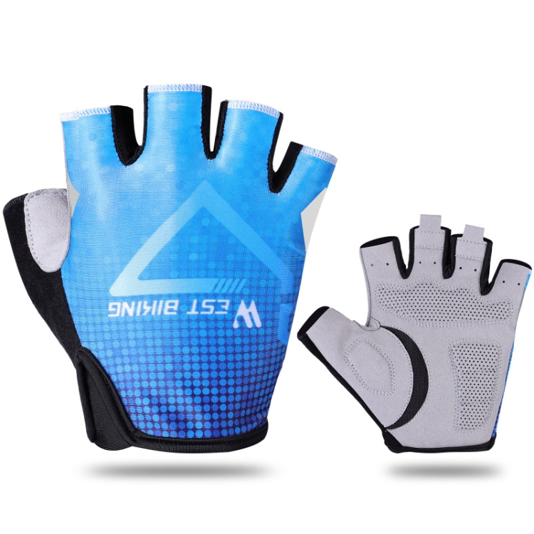 Guanti Da Mountain Bike Blu Mimetico – MTN Style, Leggeri E Touchscreen - 2
