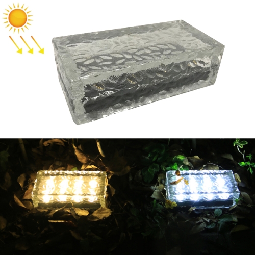 square glass solar lights