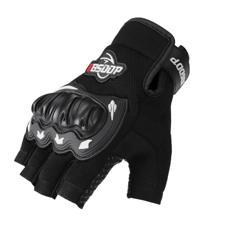 

BSDDP A010B Summer Half Finger Cycling Gloves Anti-Slip Breathable Outdoor Sports Hand Equipment, Size: M(White)